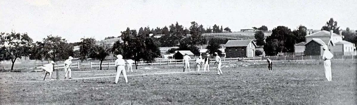 An early photo of cricket at Gisborne