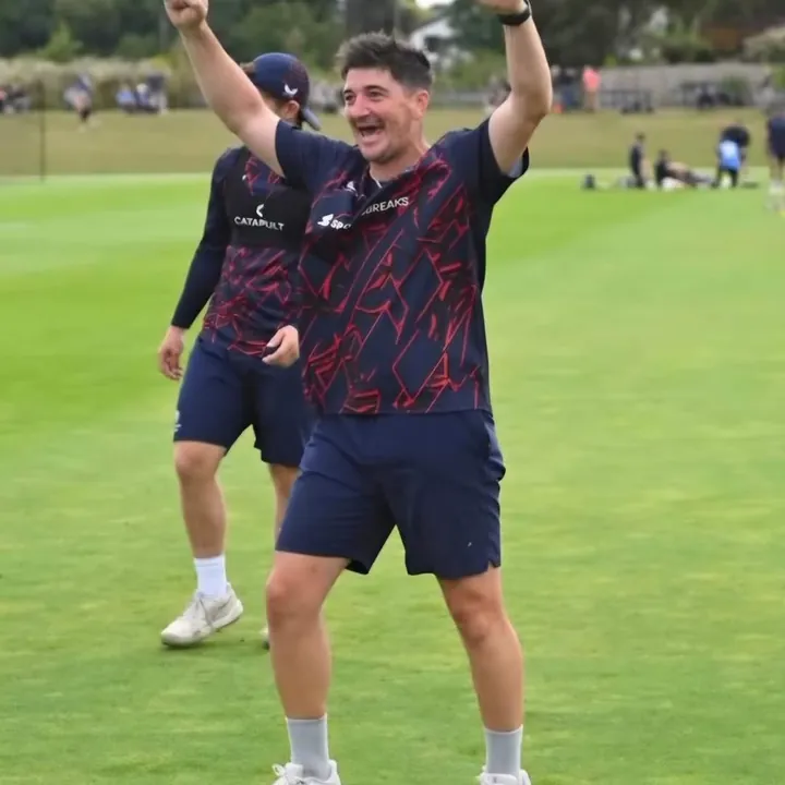 Dan Salpietro celebrating